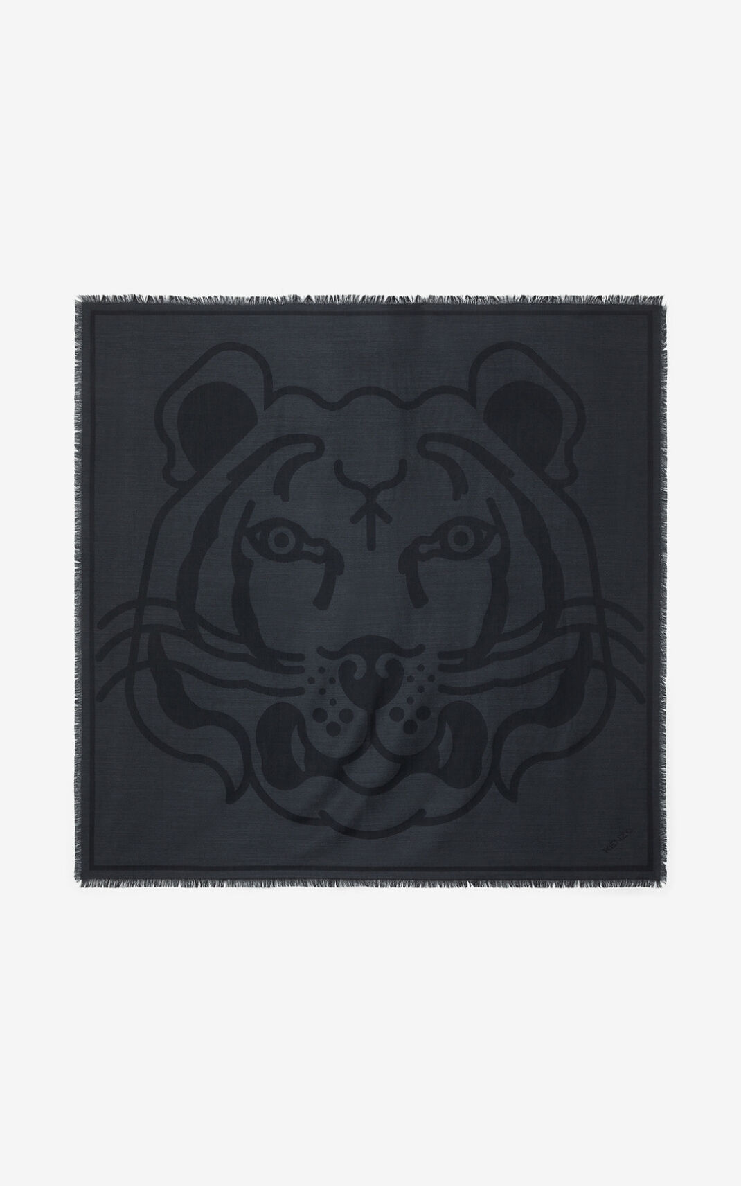 Pañuelos Kenzo K Tiger wool Hombre Gris Oscuro NMI879052